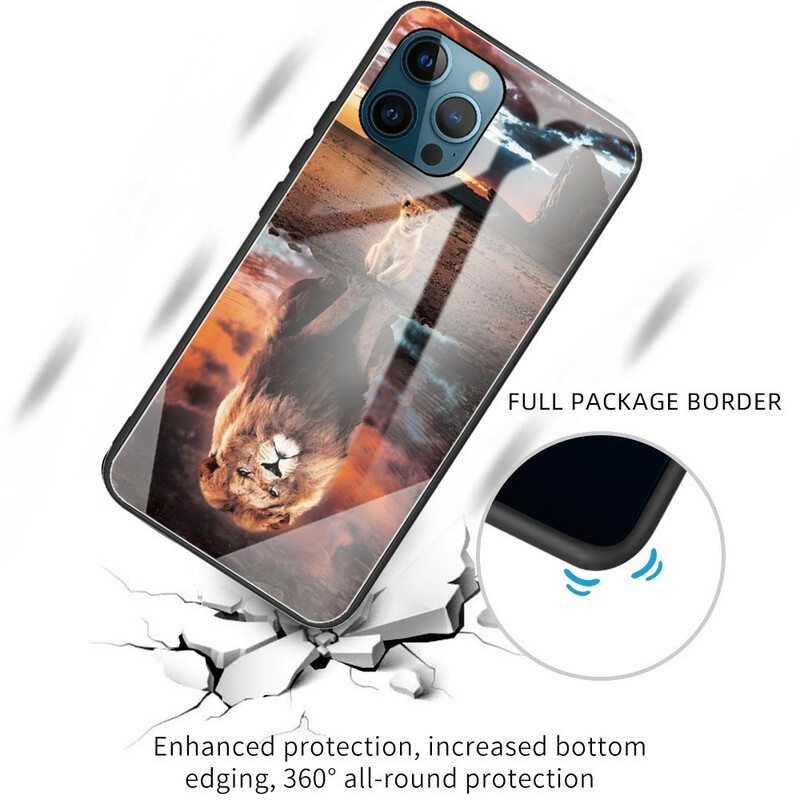 Kuori iPhone 13 Pro Lion Cub's Dream Karkaistu Lasi