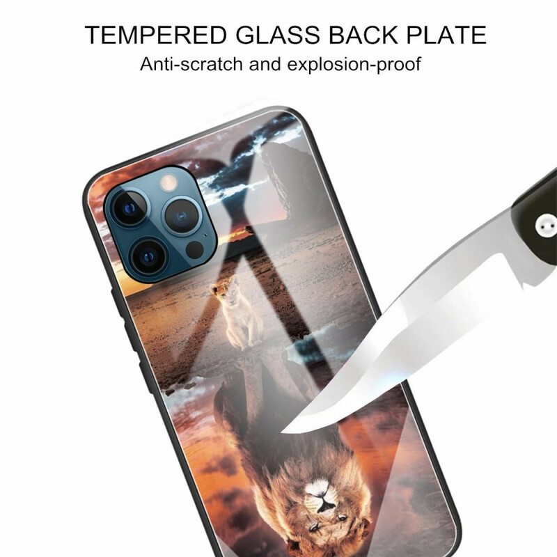Kuori iPhone 13 Pro Lion Cub's Dream Karkaistu Lasi