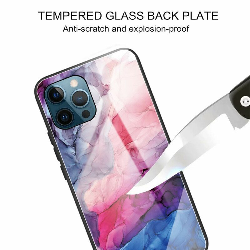 Kuori iPhone 13 Pro Marmori Karkaistu Lasi