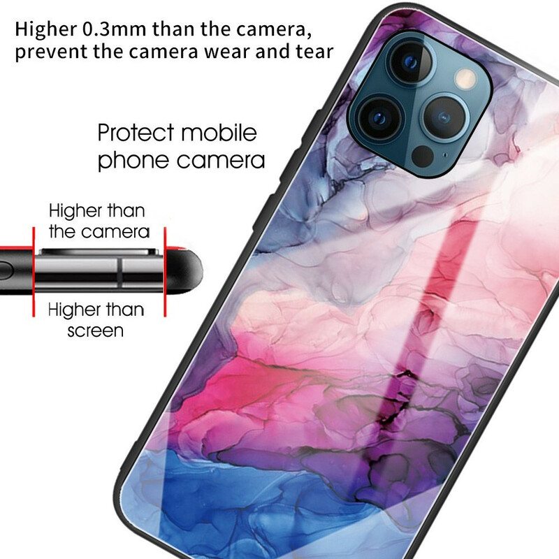 Kuori iPhone 13 Pro Marmori Karkaistu Lasi