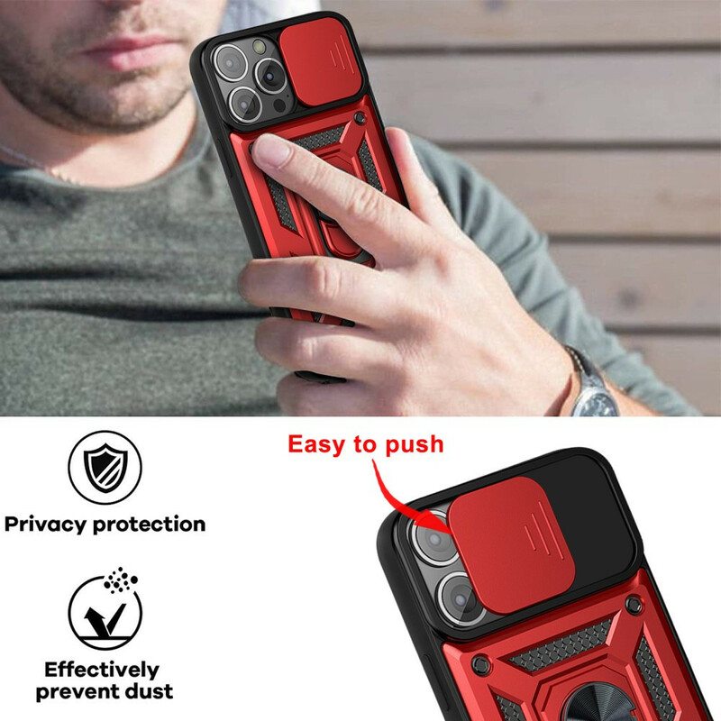 Kuori iPhone 13 Pro Pidike Ja Linssisuojat
