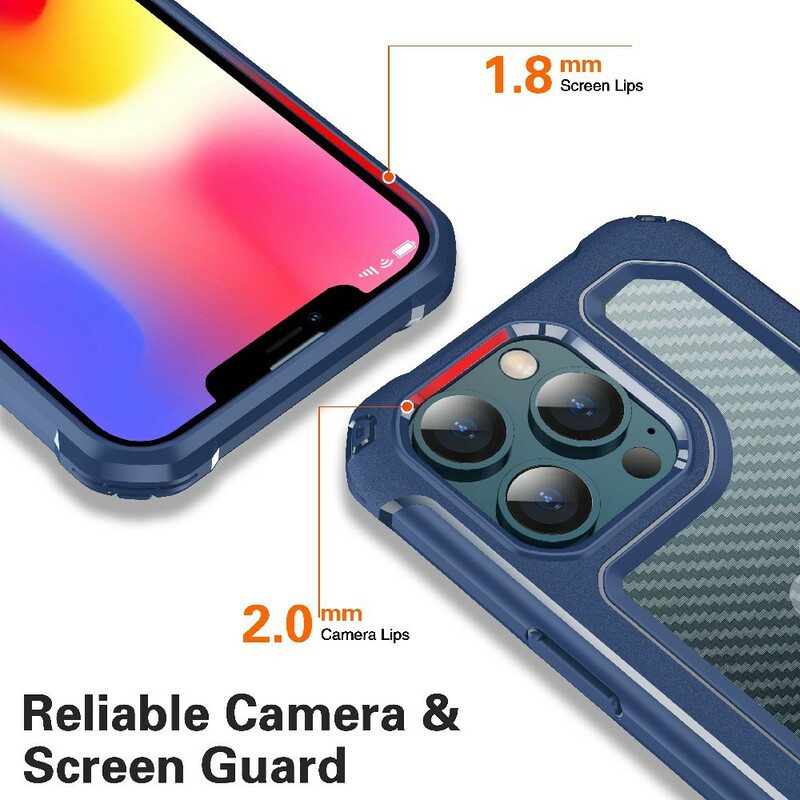 Kuori iPhone 13 Pro Saumaton Hiilikuiturakenne