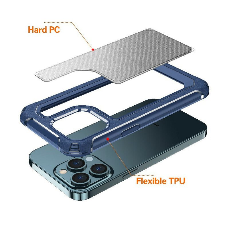 Kuori iPhone 13 Pro Saumaton Hiilikuiturakenne
