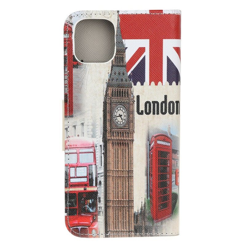 Nahkakotelo iPhone 13 Pro Lontoon Elämä