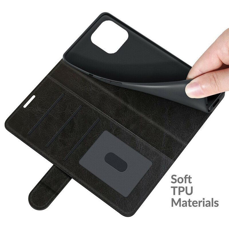Nahkakotelo iPhone 13 Pro Suunnittelija Nahkaefekti