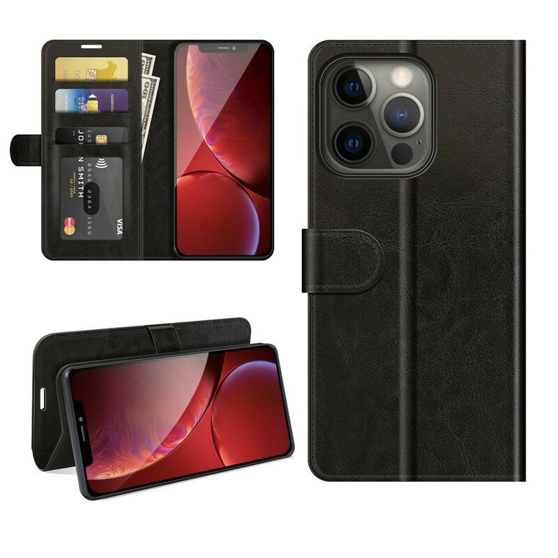 Nahkakotelo iPhone 13 Pro Suunnittelija Nahkaefekti