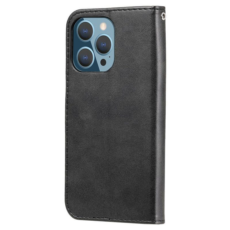 Nahkakotelo iPhone 13 Pro Vintage Kolikkokukkaro