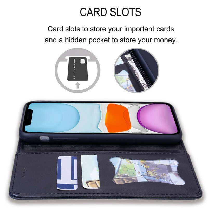 Puhelinkuoret iPhone 13 Pro Kotelot Flip Kaksisävyinen Business Leather -efekti