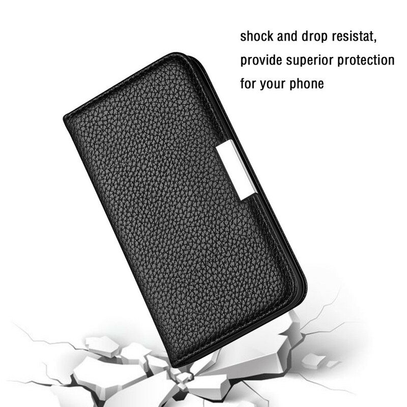 Puhelinkuoret iPhone 13 Pro Kotelot Flip Keinonahka Litchi Ultra Chic