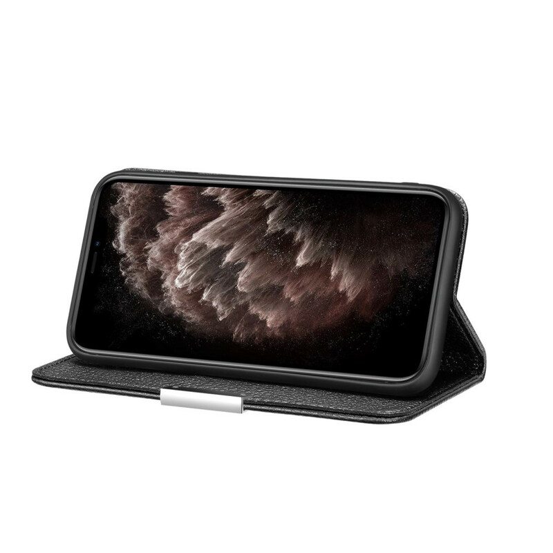 Puhelinkuoret iPhone 13 Pro Kotelot Flip Keinonahka Litchi Ultra Chic