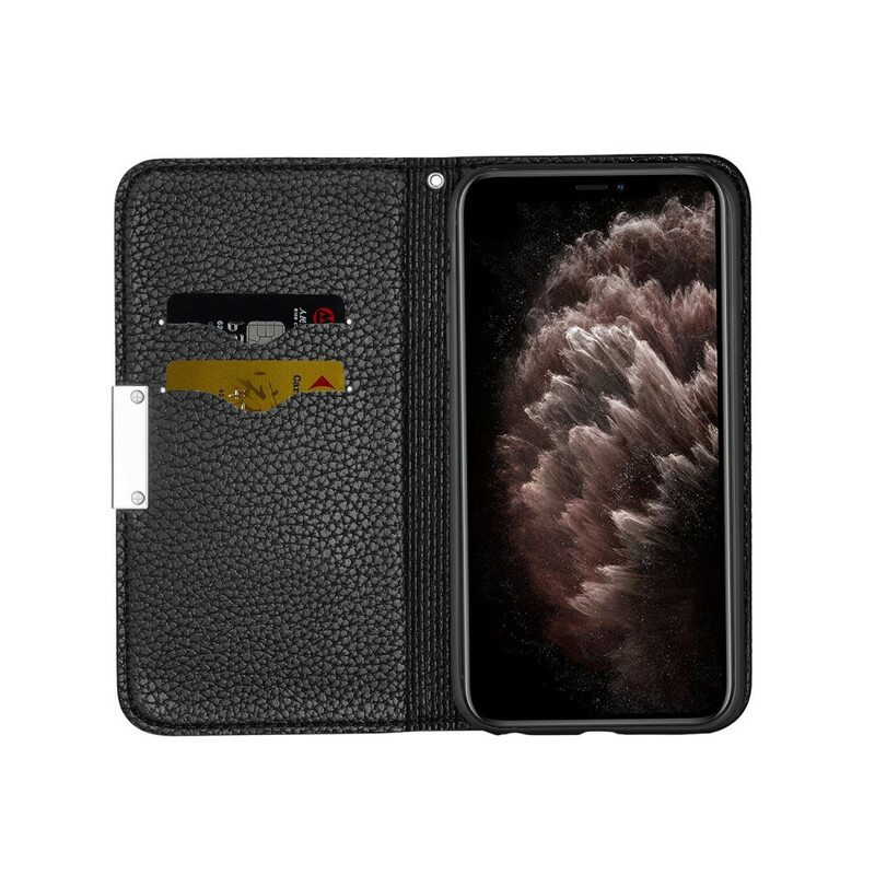 Puhelinkuoret iPhone 13 Pro Kotelot Flip Keinonahka Litchi Ultra Chic
