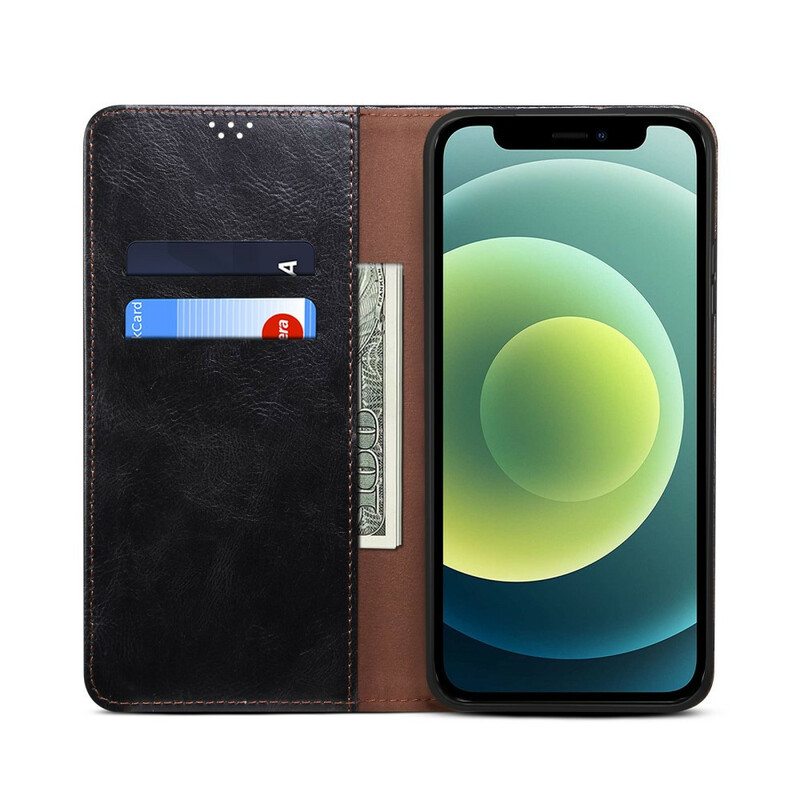 Puhelinkuoret iPhone 13 Pro Kotelot Flip Vahattua Tekonahkaa