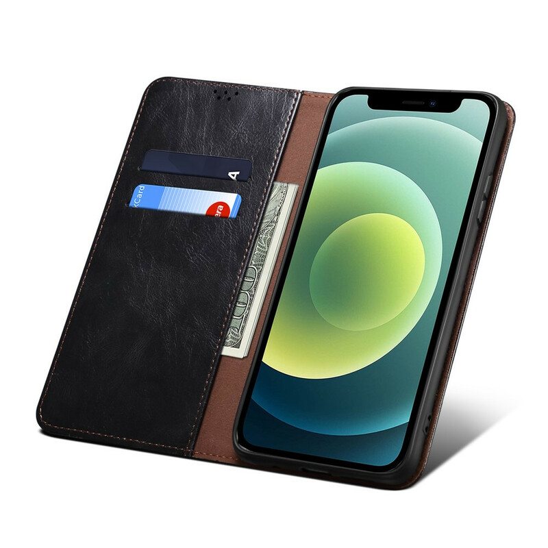 Puhelinkuoret iPhone 13 Pro Kotelot Flip Vahattua Tekonahkaa