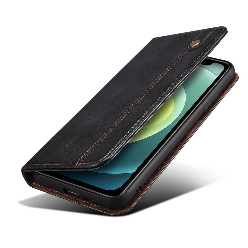 Puhelinkuoret iPhone 13 Pro Kotelot Flip Vahattua Tekonahkaa