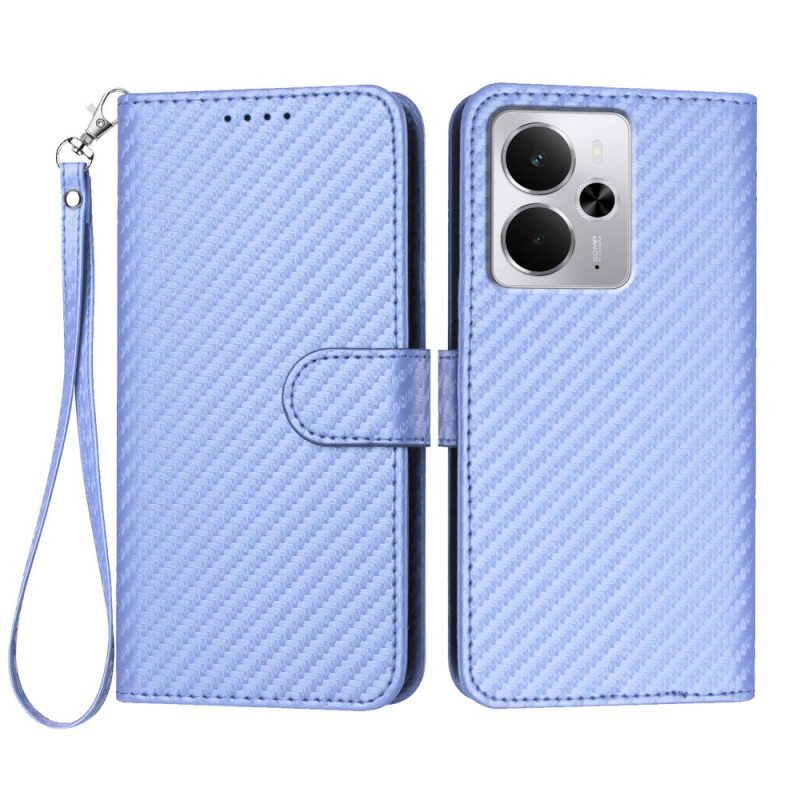 Kotelot Realme 14 5g Hiilikuitu Hihnalla