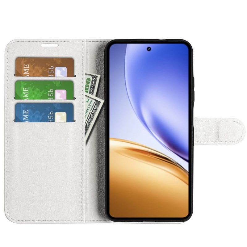 Kotelot Realme 14 5g Litsikuvioinen Tekonahka Suojakuori