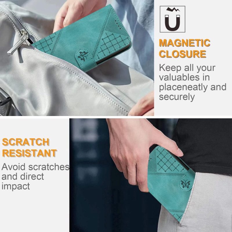 Kotelot Realme 14 5g Perhoskuvioinen Hihna Suojakuori