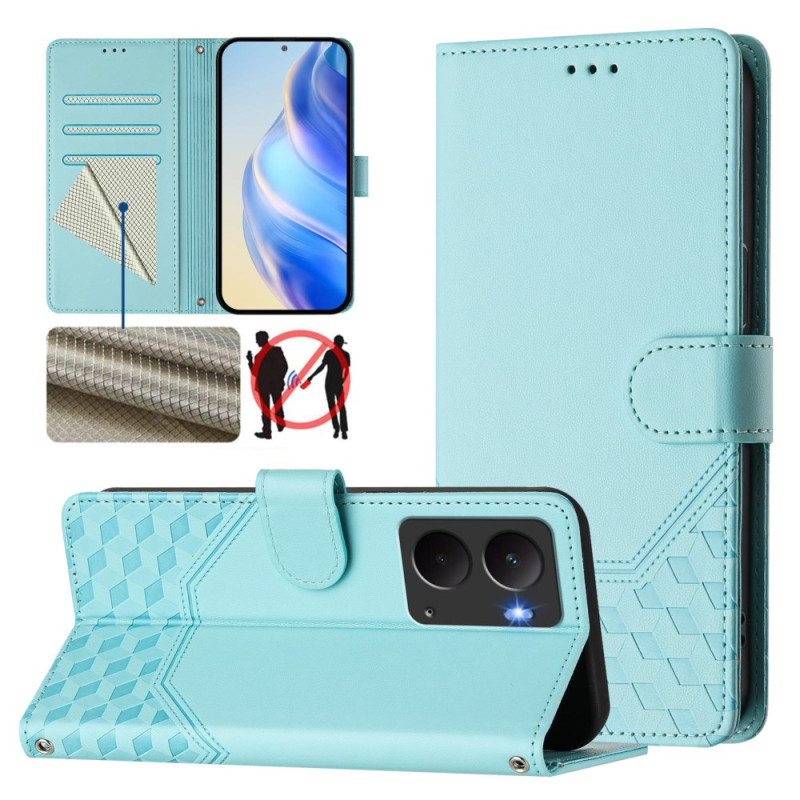 Kotelot Realme 14 5g Puhelinkuoret Hunajakennokuvioinen Rfid-kortti