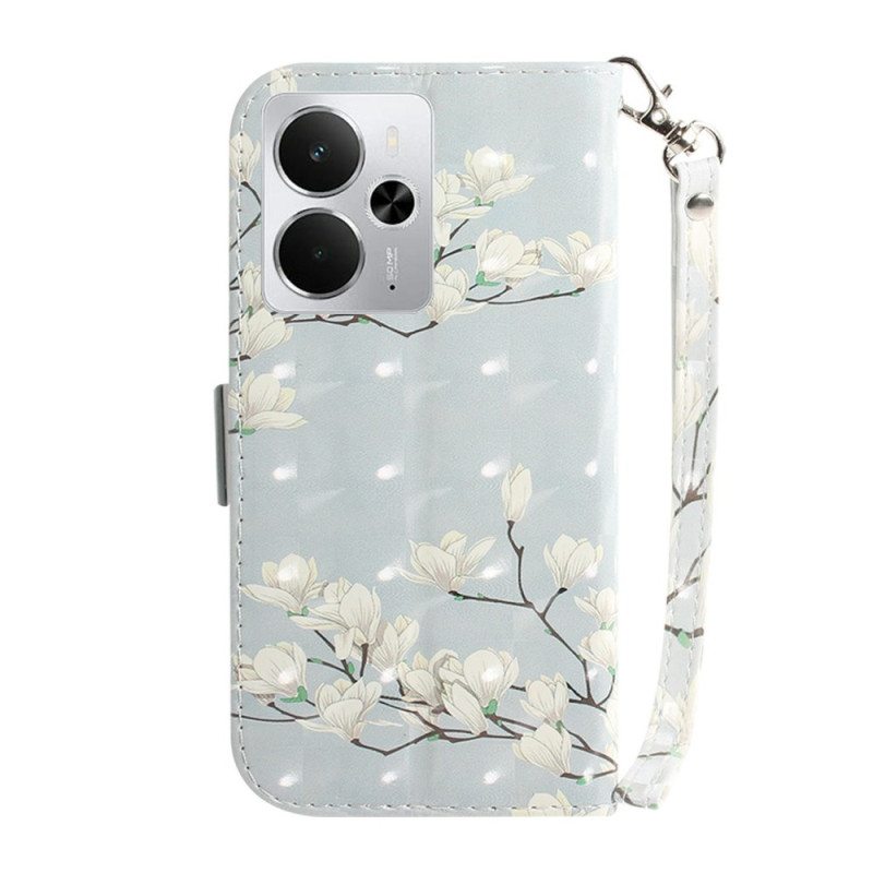 Kotelot Realme 14 5g Puhelinkuoret Magnolia Ja Nauha