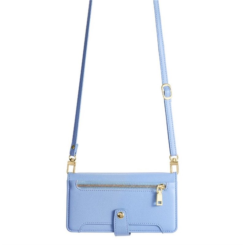 Kotelot Realme 14 5g Vetoketjullinen Lompakko Hihnalla Ja Olkahihnalla Suojakuori