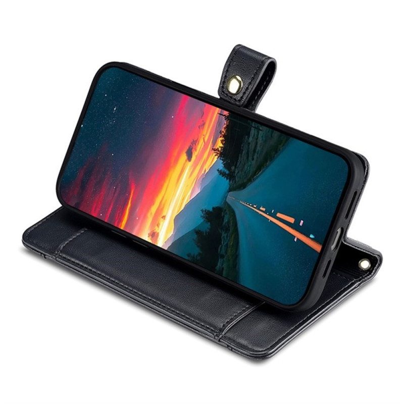 Kotelot Realme 14 5g Vetoketjullinen Lompakko Hihnalla Ja Olkahihnalla Suojakuori