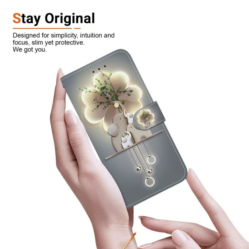 Nahkakotelo Realme 14 5g Norsu