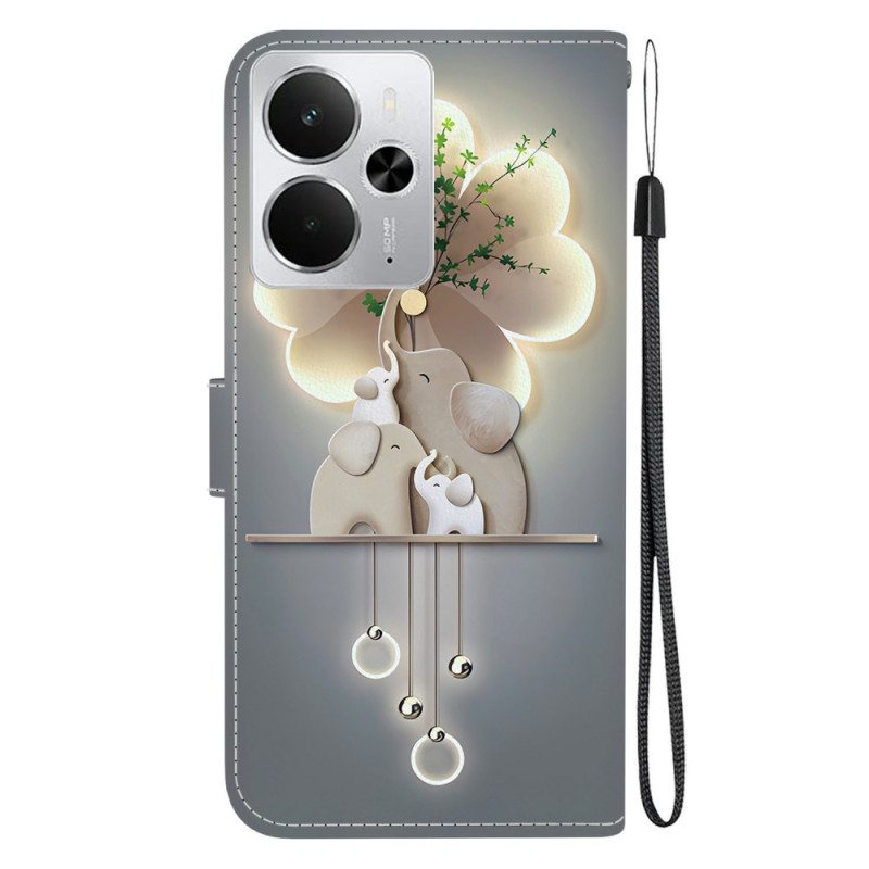 Nahkakotelo Realme 14 5g Norsu