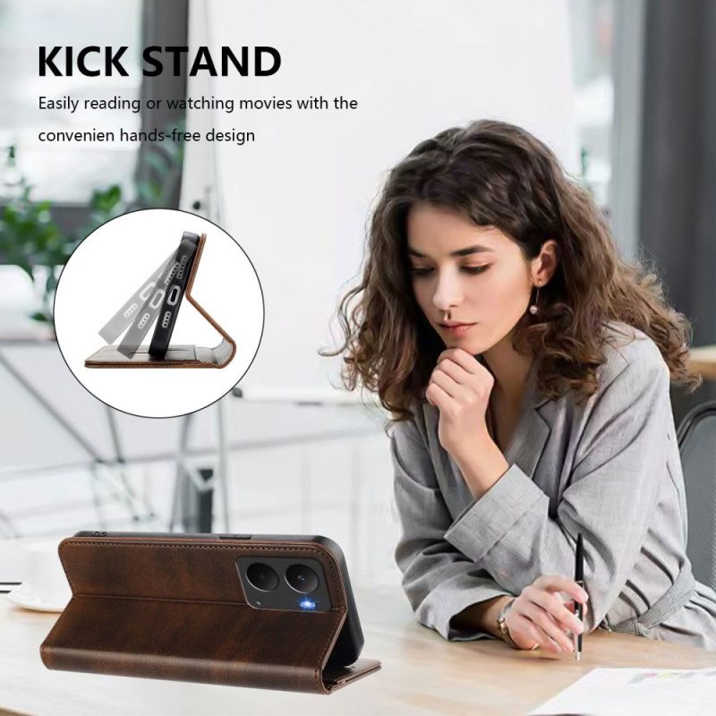 Nahkakotelo Realme 14 5g Retro Rfid-suojaus