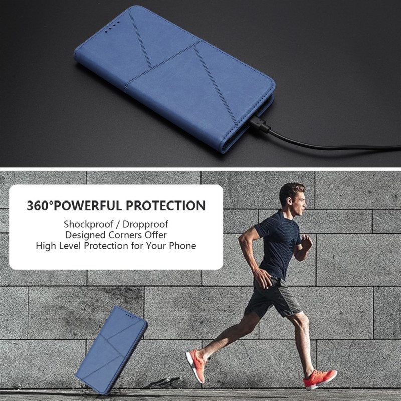 Nahkakotelo Realme 14 5g Viivat