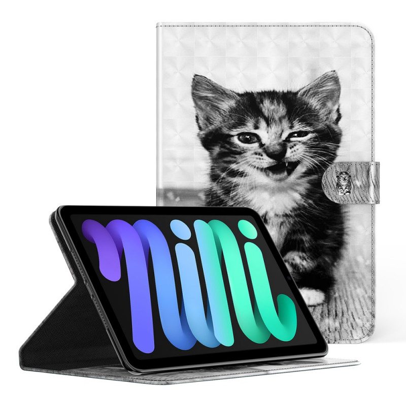 Flip Case iPad Mini 6 (2021) Keinonahkainen Kissanpentu