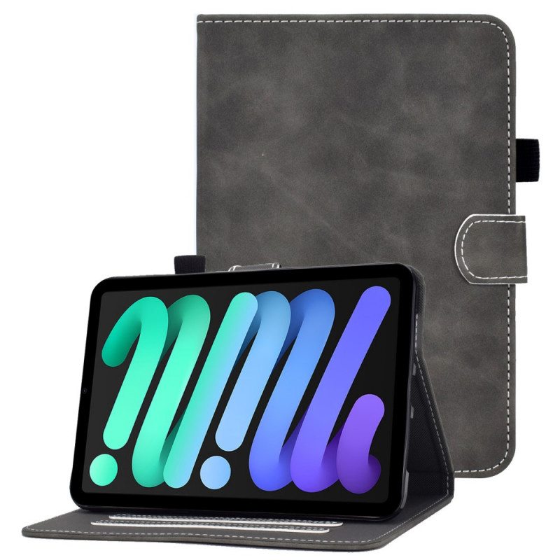 Flip Case iPad Mini 6 (2021) Vintage Keinonahkaa