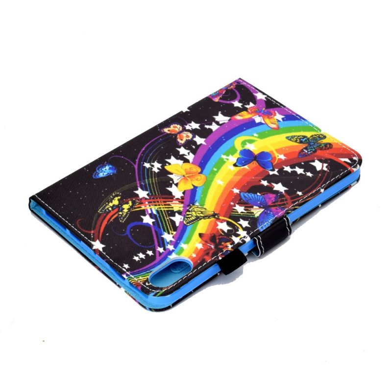Kotelot iPad Mini 6 (2021) Sateenkaaren Perhoset
