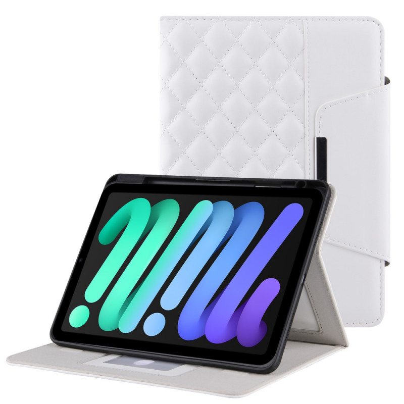 Kotelot iPad Mini 6 (2021) Tikattua Keinonahkaa Hihnalla