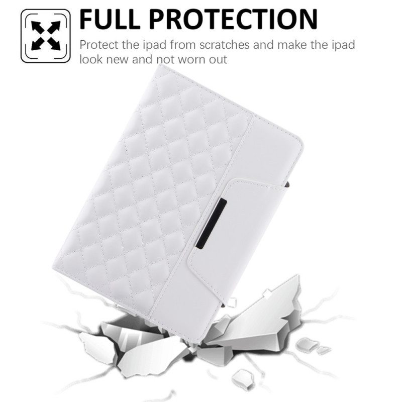 Kotelot iPad Mini 6 (2021) Tikattua Keinonahkaa Hihnalla