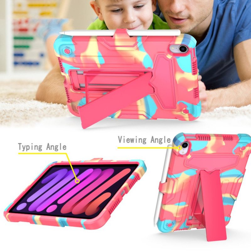Kuori iPad Mini 6 (2021) Kestävä Irrotettava Tukinaamiointi