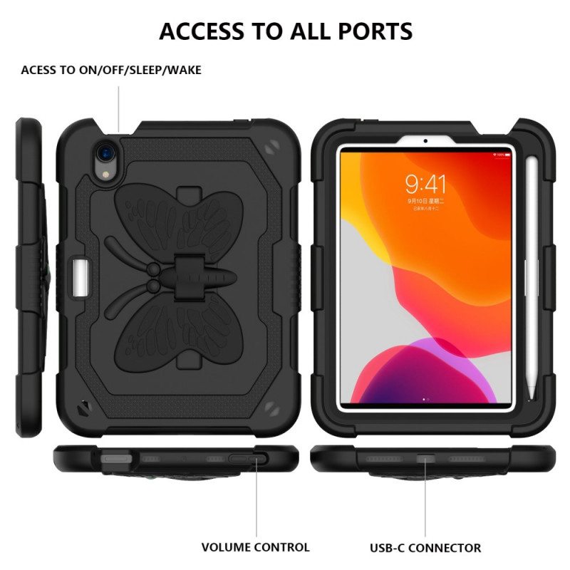 Kuori iPad Mini 6 (2021) Yksivärinen Perhosolkahihna