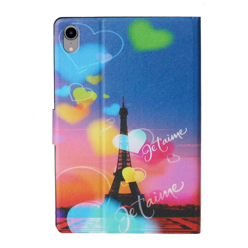 Nahkakotelo iPad Mini 6 (2021) Eiffel-torni Rakastan Sinua