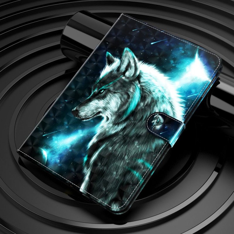 Nahkakotelo iPad Mini 6 (2021) Light Spot Wild Wolf