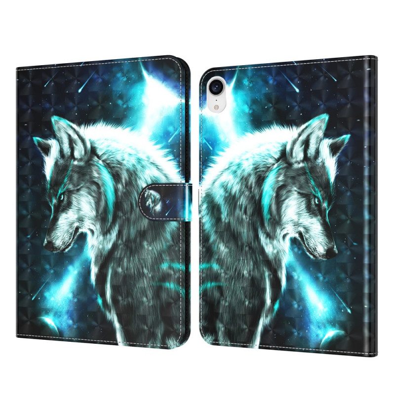 Nahkakotelo iPad Mini 6 (2021) Light Spot Wild Wolf
