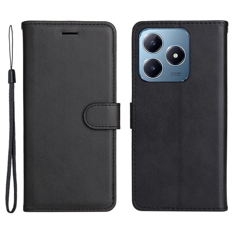 Kotelot Realme Note 60x Yksivärinen Tekonahka