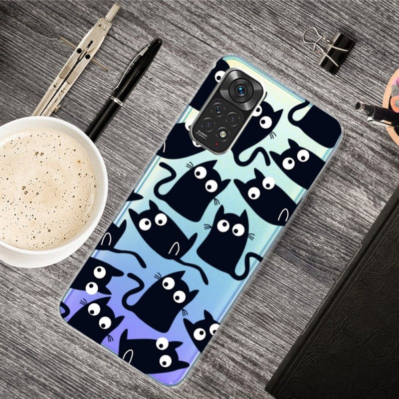 Case Xiaomi Redmi Note 11 Pro / 11 Pro 5G Useita Mustia Kissoja