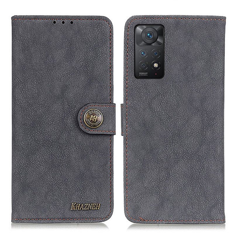 Kotelot Xiaomi Redmi Note 11 Pro / 11 Pro 5G Khazneh Retro Halkaistu Keinonahka
