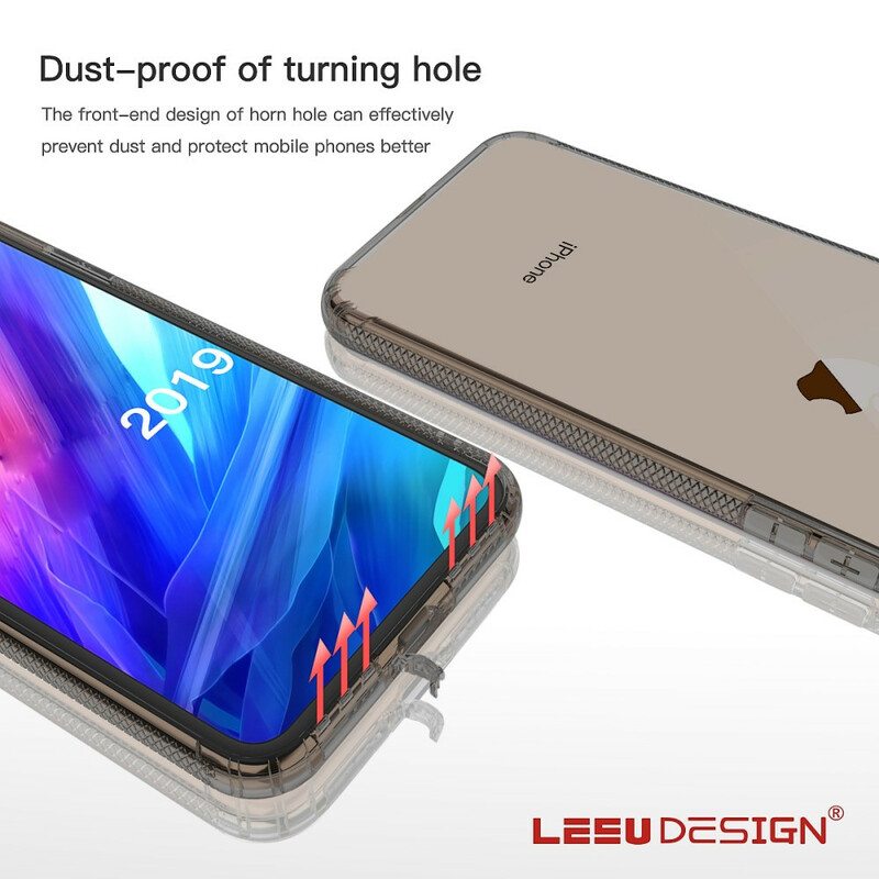 Case iPhone 11 Läpinäkyvä Leeu-tyynysuoja