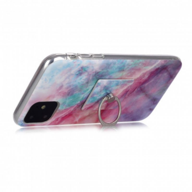 Case iPhone 11 Marmorimuotoilu Rengastuella