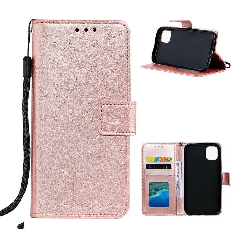 Flip Case iPhone 11 Suojaketju Kuori Lanyard Daydream