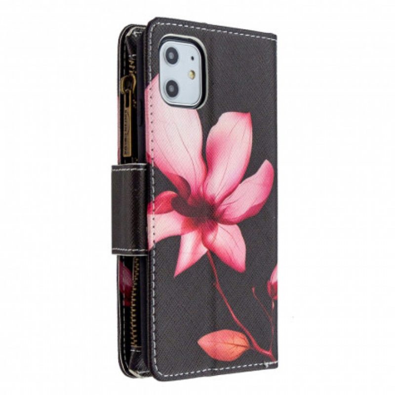 Kotelot iPhone 11 Kukkavetoketjullinen Tasku