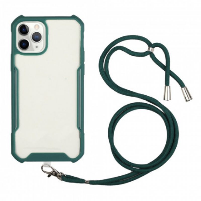 Kuori iPhone 11 Hybridi Värillisellä Johdolla