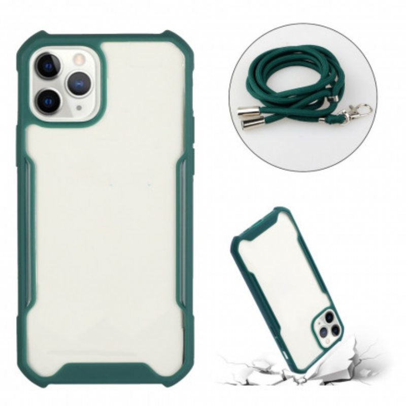 Kuori iPhone 11 Hybridi Värillisellä Johdolla