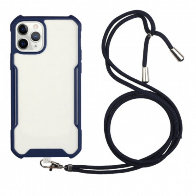 Kuori iPhone 11 Hybridi Värillisellä Johdolla