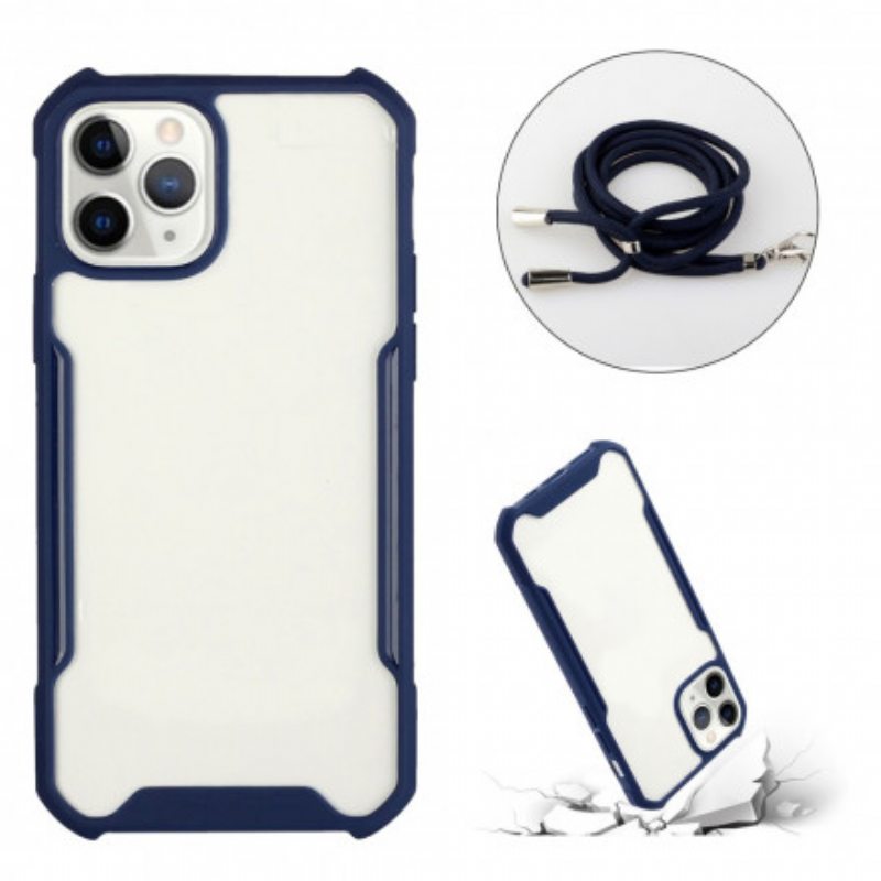 Kuori iPhone 11 Hybridi Värillisellä Johdolla